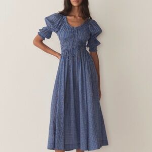 [Only Till 2/9] Doen Ischia Dress size XS in Cassis Check